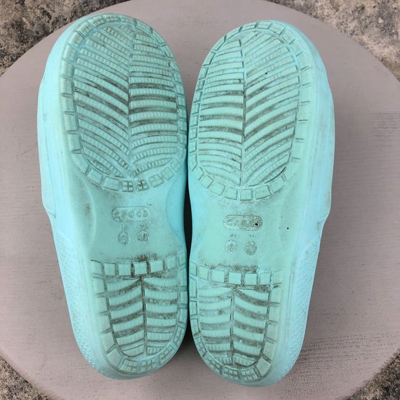 Crocs Unisex Size 8M 10W Classic Blue Open Toe Slip On Lightweight Slides 206121 - Picture 9 of 13